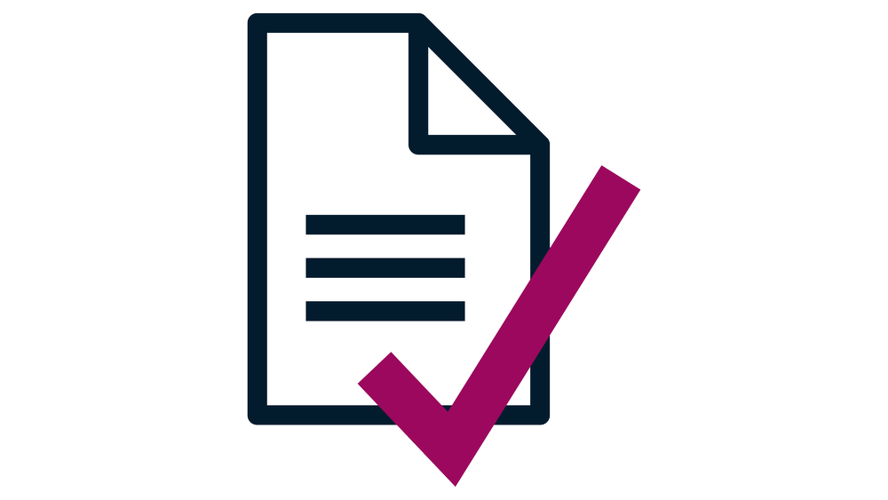Pictogram illustrating verification of the NFC chip's data