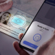 Illustration of NFC chip authentication for electronic passport verification. Chip authentcation offers advantages in security, fraud prevention, and compliance.