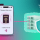 Illustration of high assurance NFC chip verification showing an electronic passport and a mobile phone, to illustrate how Sumsub chose kinegram digital for chip verification